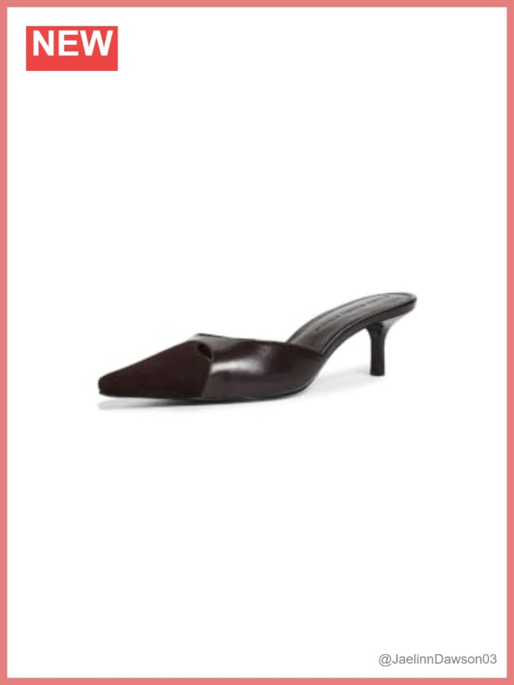 Suede Leather Pointed Toe Pumps 2.25in Heel Cutout Detail